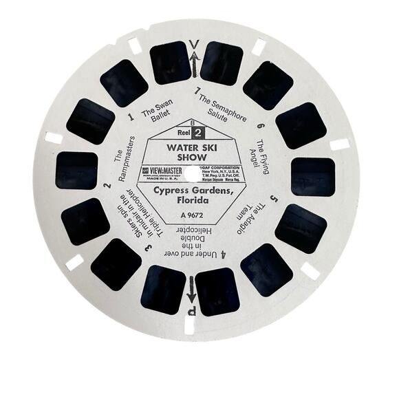 GAF View-Master A 967 CYPRESS GARDENS WATER SKI SHOW 3 Reel Set with Booklet - Picture 10 of 11